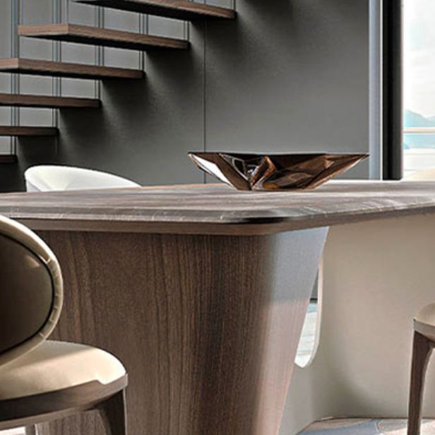 Double Pedestal Dining Room Table Contemporary Dinner Room Table