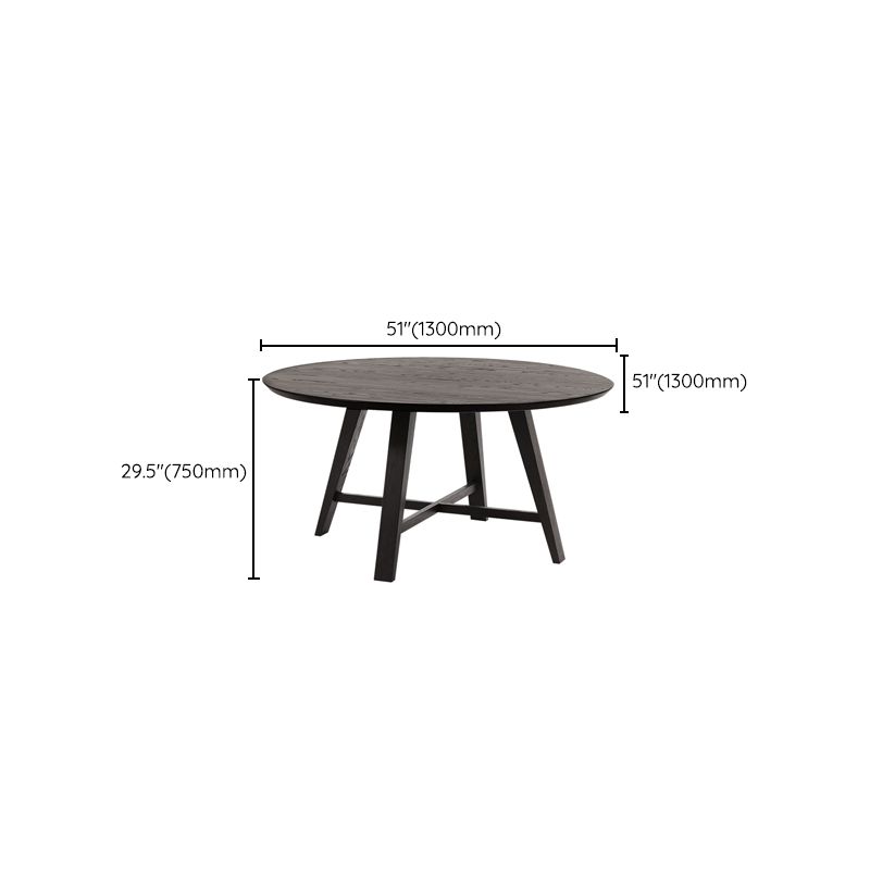 Modern Dining Table Round Wooden Dinner Table for Dining Room
