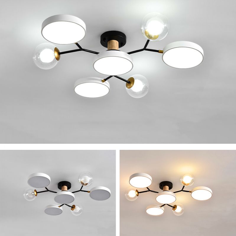 Modern Style Starburst Ceiling Light Creative Flush Mount Light for Bedroom Drawing Room