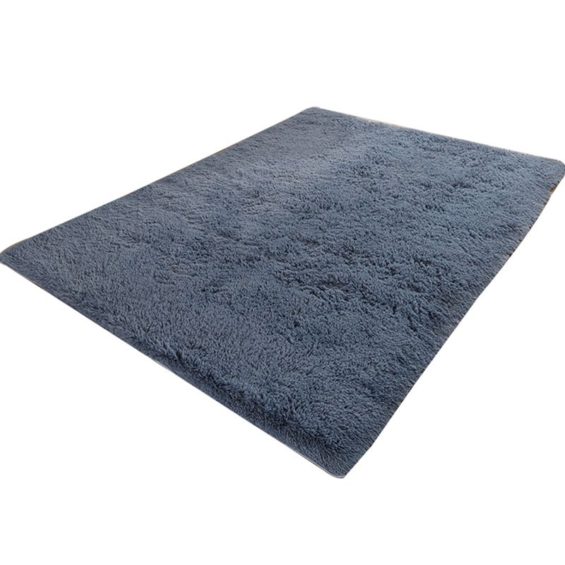 Multi Colored Simple Rug Polypropylene Solid-Color Area Carpet Anti-Slip Backing Pet Friendly Indoor Rug for Bedroom