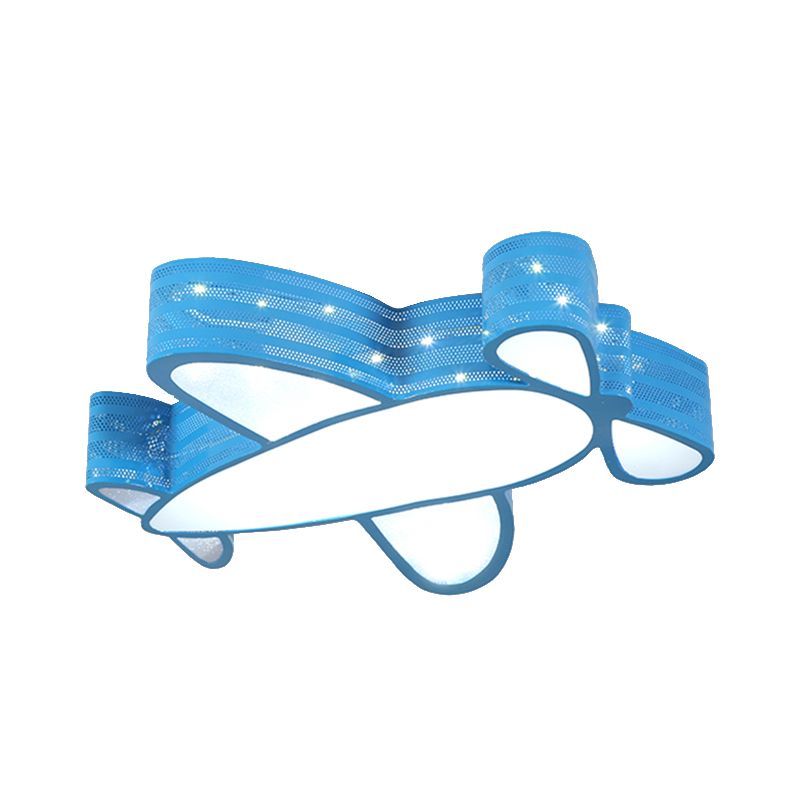 Plafonnier d'avion à hélice pour chambre d'enfants, luminaire de plafond en métal de Style dessin animé