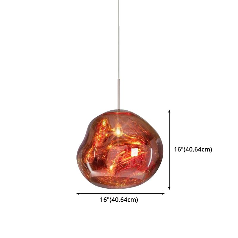 1 Light Acrylic Pendant Ceiling Lights Modern Spherical Hanging Pendant Lights for Dining Room