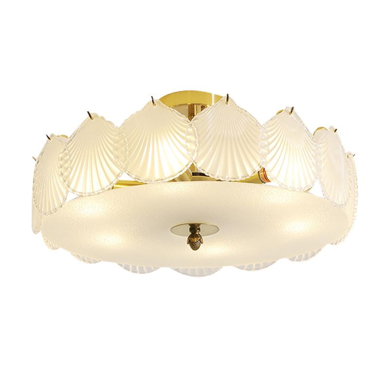 Modern Glass Ceiling Lamp Household Simple Flush Mount Light Fixture