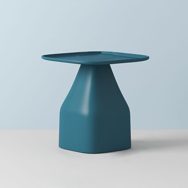 Pedestal Square Accent Side Table Tray Top Side End Snack Table