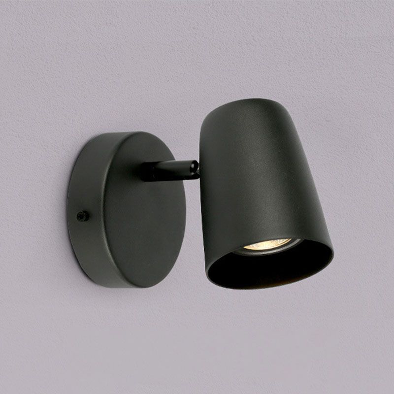 Accesorios de iluminación de pared de cilindro estilo industrial de metal 1 lámpara de luz de pared ligera