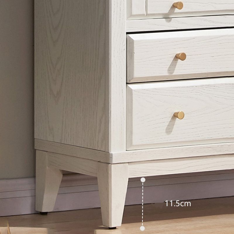 Modern Closed Back Bookcase Standard White Wood Bookshelf with Doors