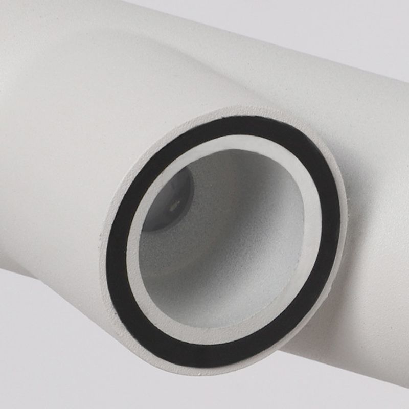 Modernism Single White/Black Wall Mounted Sconce Metallic Wall Light for Bedroom