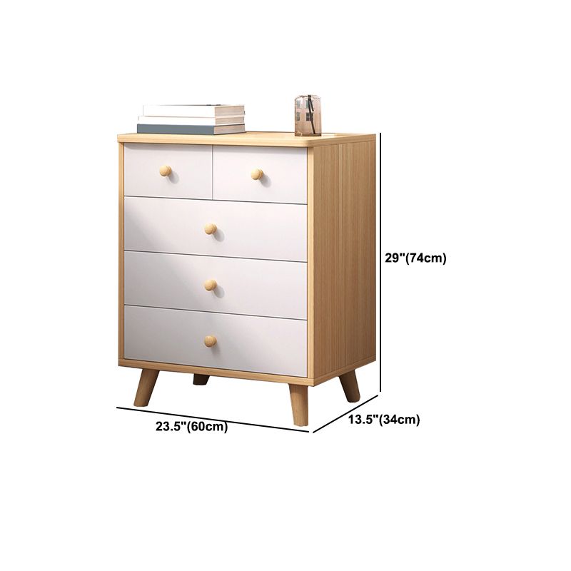 Modern Rectangle Accent Cabinet Wood Knobs Cabinet with Drawer