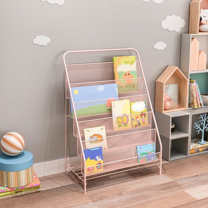 Scandinavian Shelf Bookcase Metal Etagere Bookshelf with Shelves