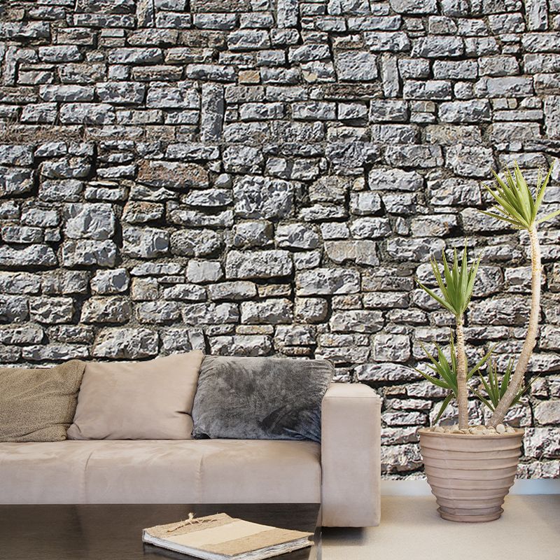 Photography Brick Wall Mural Eco-friendly Wallpaper for Living Room