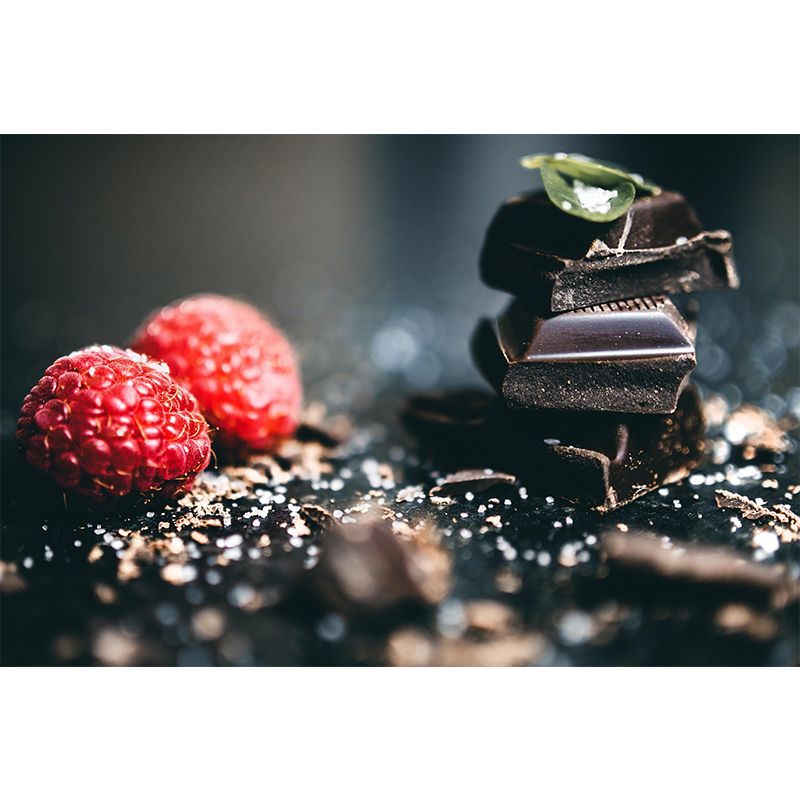 Delicious Chocolate Wall Paper Mural Stain Resistant Wall Covering for Dessert Shop