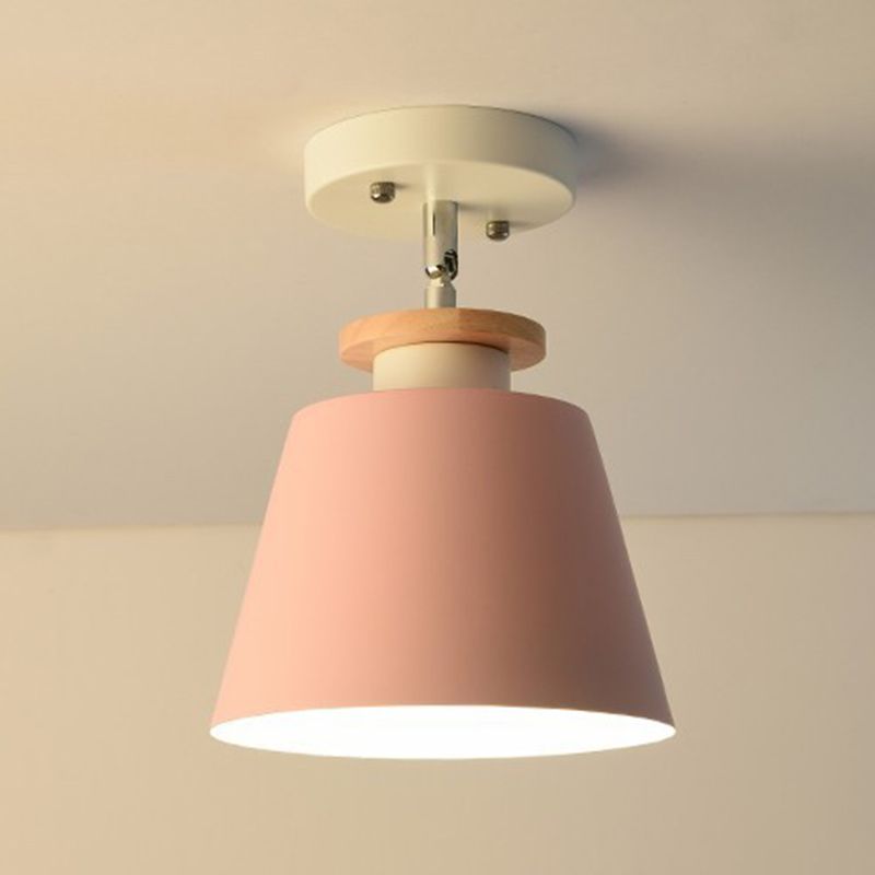 Modern Simple Cylinder Shape Ceiling Light with Iron Shade for Living Room