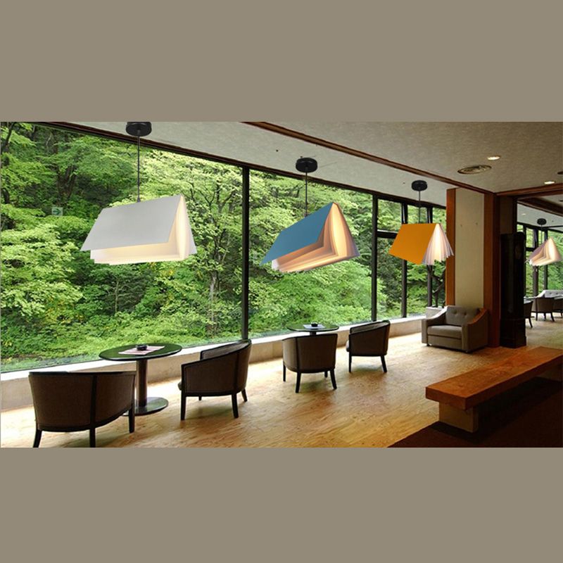 Forme de livre de style nordique Colron Macron Modern Metal 1 Kit d'éclairage de la tête pour la cuisine