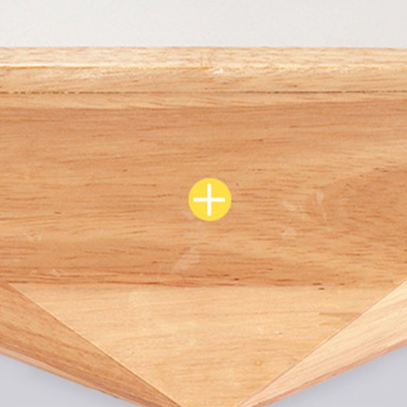 1 Light Geometric Flush Mount Contemporary Wood Flush Light for Bedroom