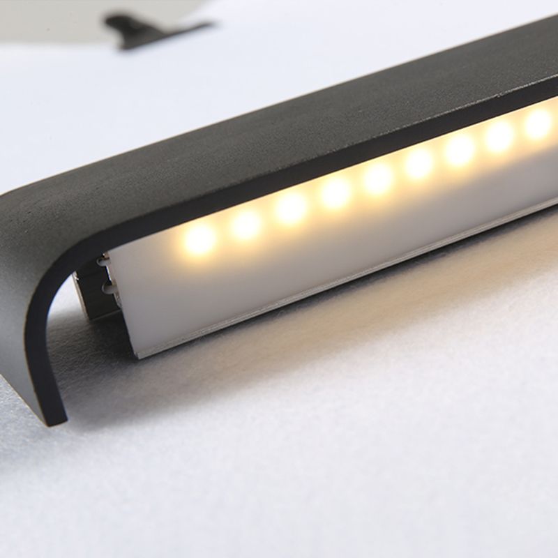 Lámpara de pared de aluminio de 1 luce de pared de rectángulo LED simple moderno para sala de estar para sala de estar