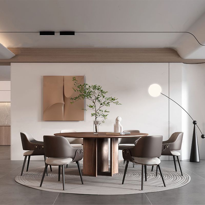 Home Faux Leather Dining Chairs Black Legs Dining Room Chair