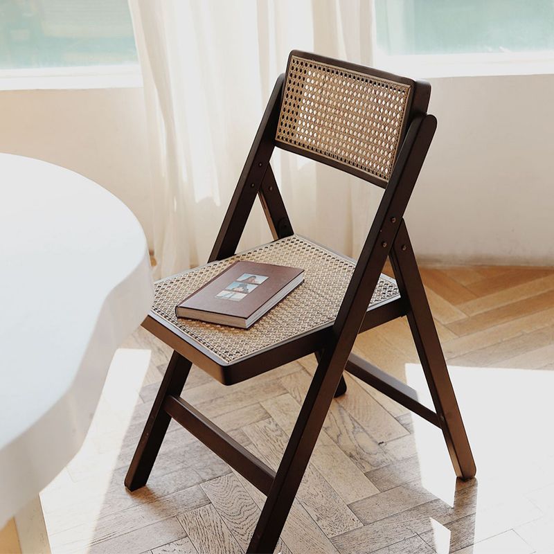 Folding Outdoors Modern Rattan Dining Chairs Patio Dining Chair