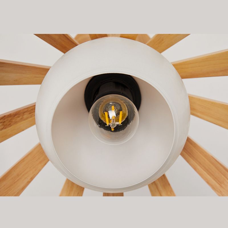 Moderne Holzanhänger Leuchten Leuchten minimalismus 1 Licht Esszimmer hängen Licht