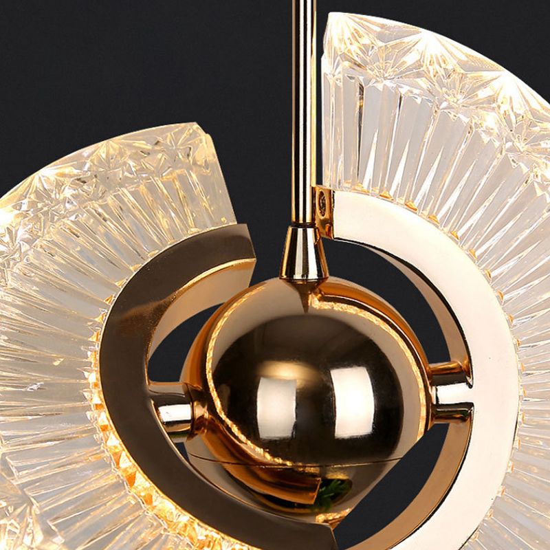 Zeitgenössisches Schlafzimmer im Mini -Anhänger Acrylhänge Deckenlicht mit 2 Lichtern