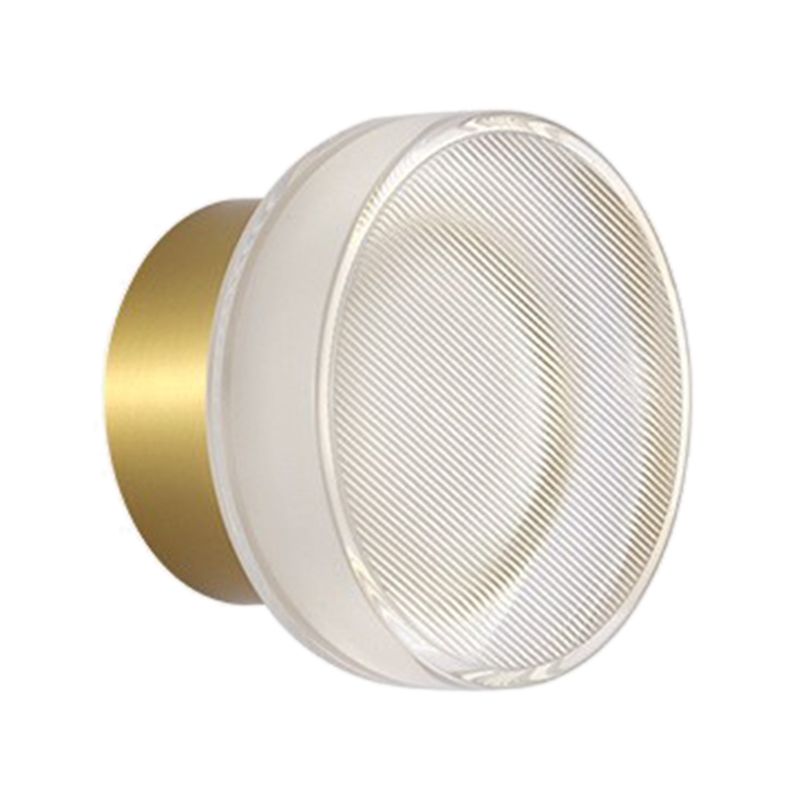 Geometric Wall Lighting Simplicity Acrylic 1 Light Wall Sconces in Clear