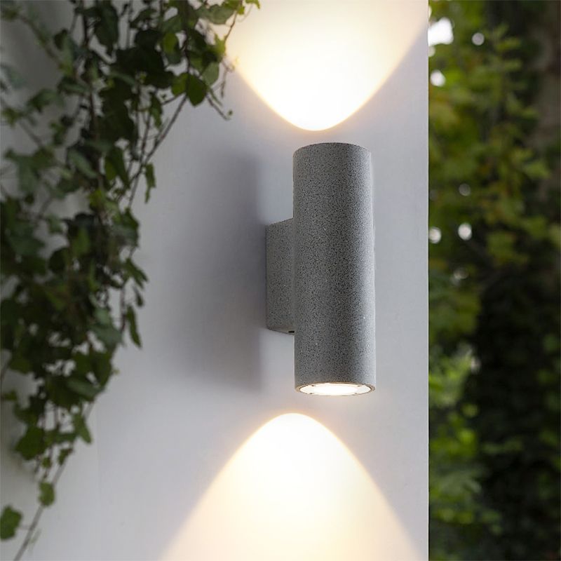 Modern Sconce Light Fixture Stone 2-light Sconce for Outdoor