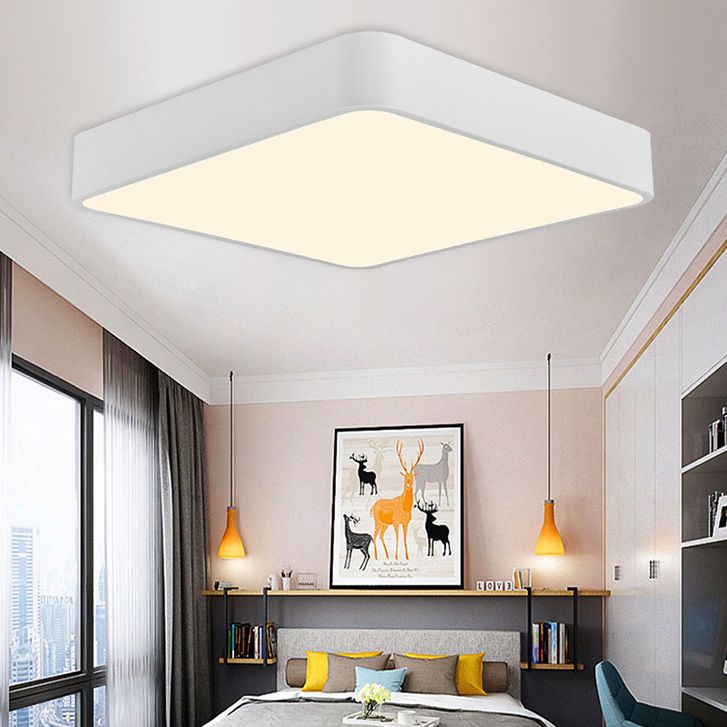 Plafonnier encastré géométrique en acrylique, plafonnier à 1 lumière de style moderne