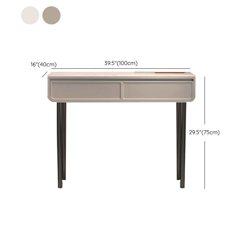 Glam With 2/4 Drawer Solid Wood Bedroom Standing Make-up Vanity