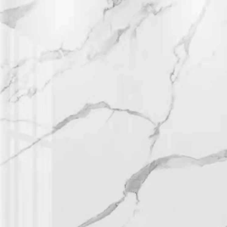 Glossy White Marble Top Bar Table Glam Pub Table with Metal Frame