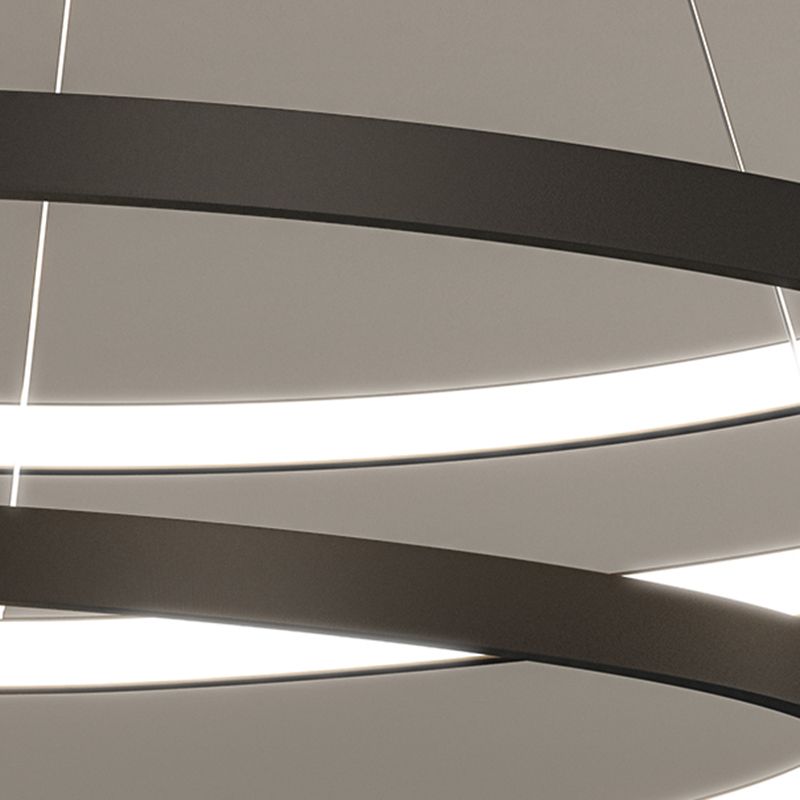 Minimalist Linear Chandelier Aluminum LED Chandelier Pendant for Living Room