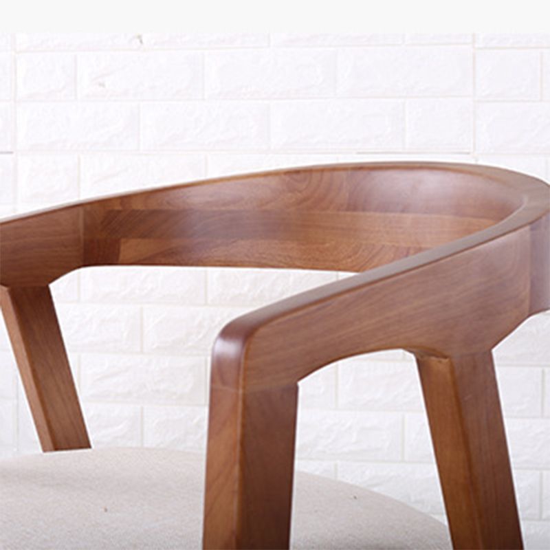 Traditional Arm Chair Wood Open Back Dining Room Chair for Kitchen