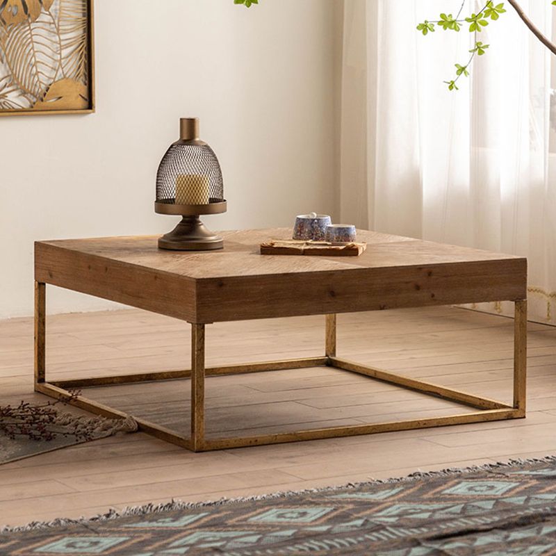 Scandinavian Medium Wood Coffee Table Wooden Coffee Table for Living Room