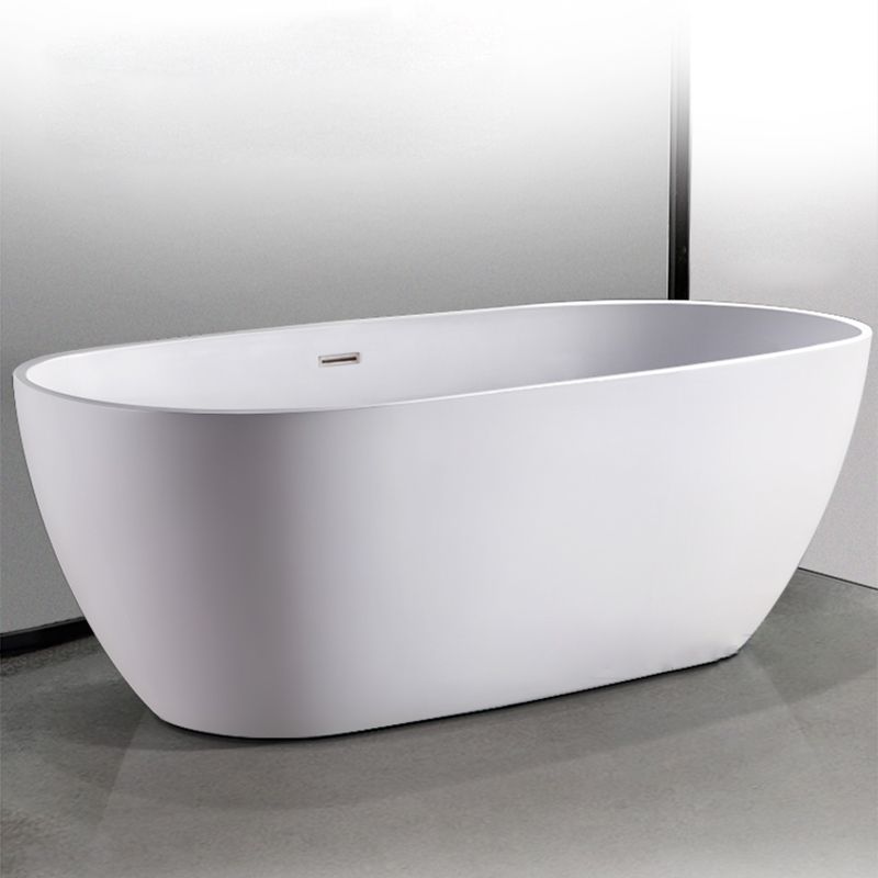 Oval Freestanding Bath Tub Modern Acrylic Bathtub for Bathroom
