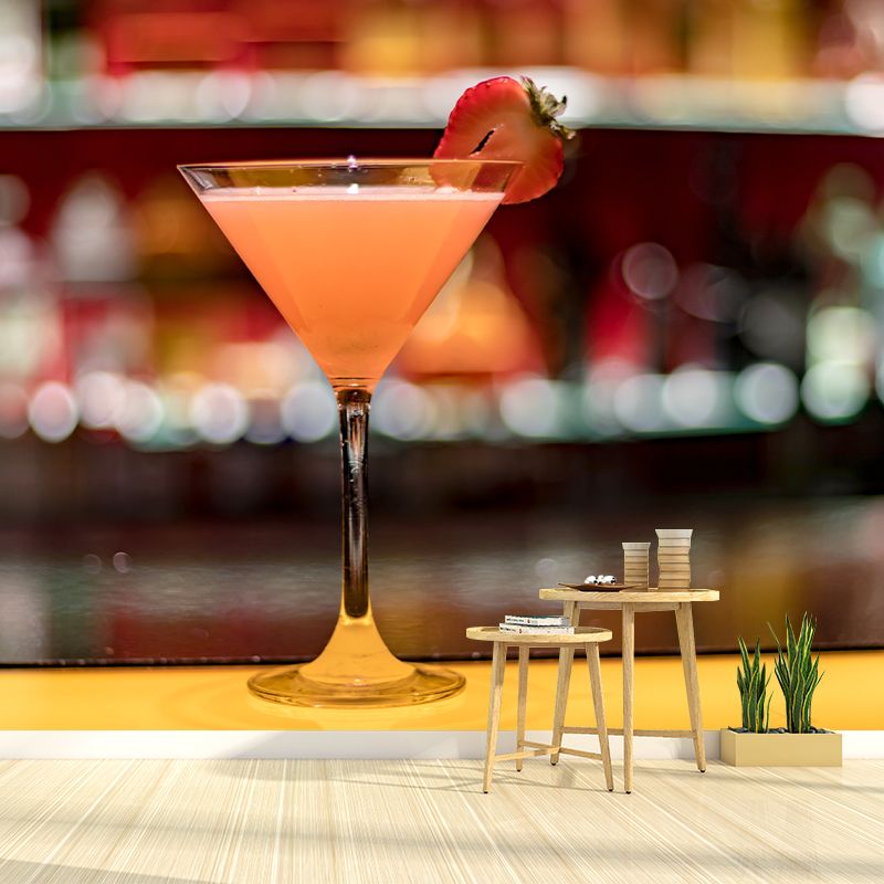 Wine Wall Mural Decal Moisture Resistant Contemporary Pub Bar Wall Covering