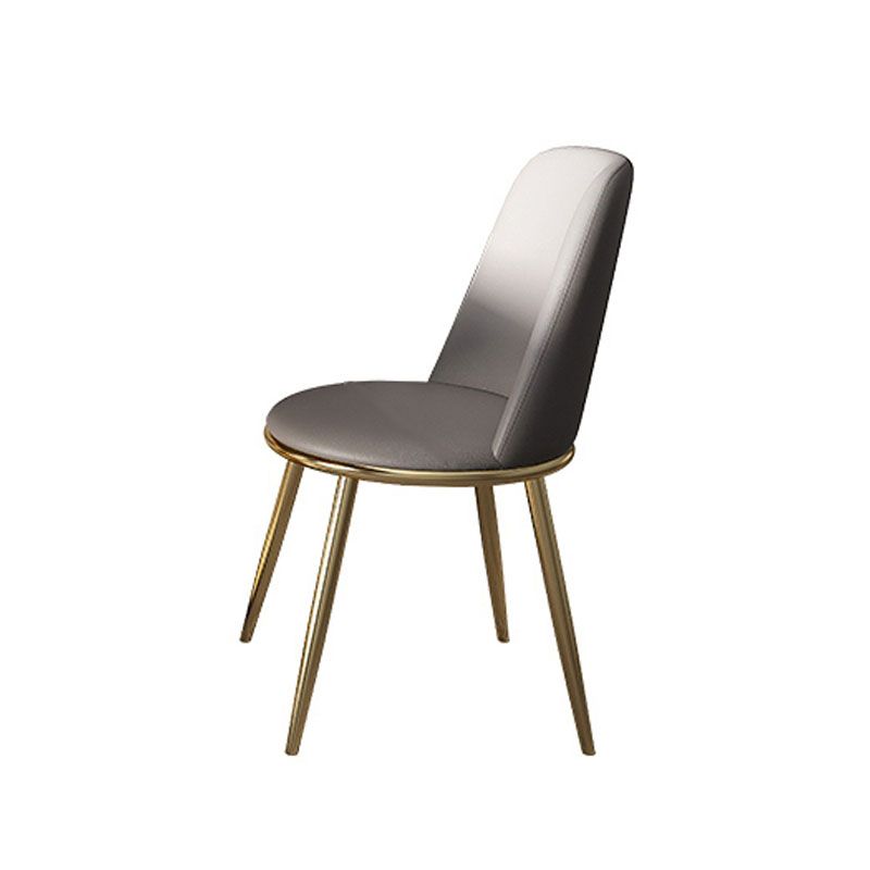 Modern Dining Table Set 1/5/7 Pcs Sintered Stone Dining Table with Armless Chairs