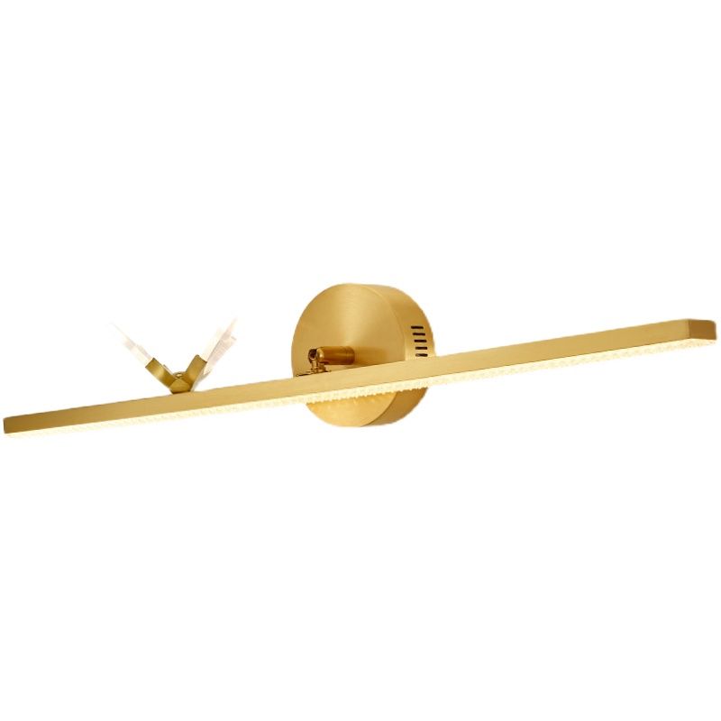 Minimaliste moderne à vanité murale rationalisée Lumières Copper Vanity Wall Lighttures pour salle de bain