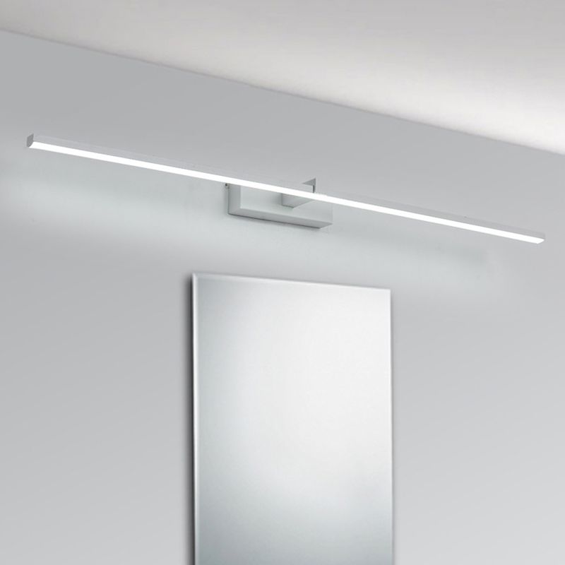 Linear Bathroom Sconce Light Fixture Metal Minimalist Style LED Wall Mount Light Fixture