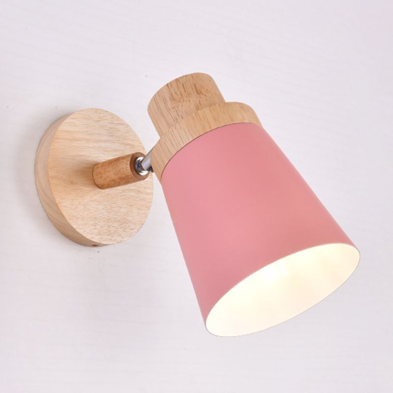 Macaron Empire Shade Wall Sconce Metal 1 Light Sconces for Bedroom