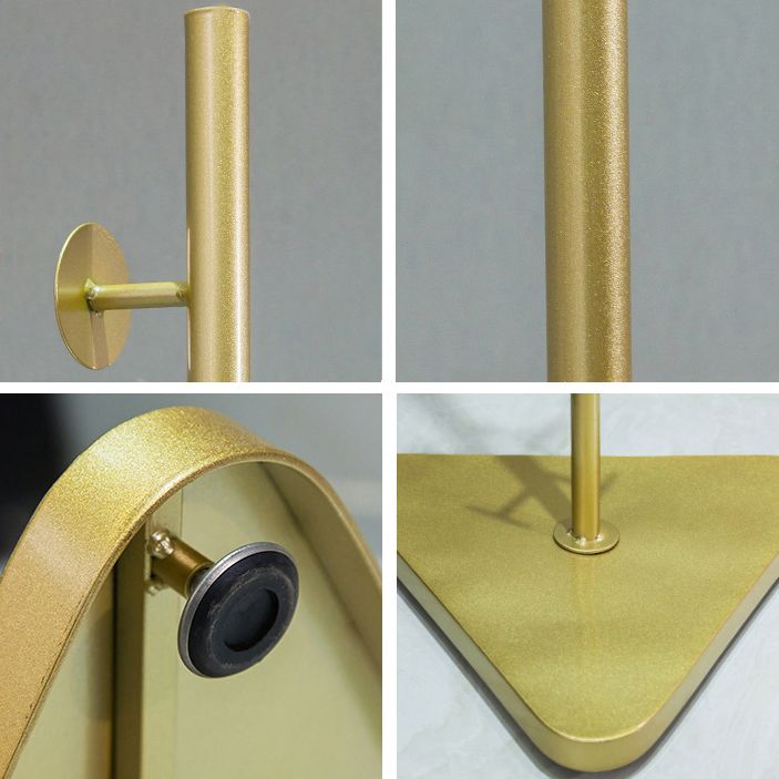 Contemporary Coat Rack Coat Hooks Metal Coat Rack with Triangular Base