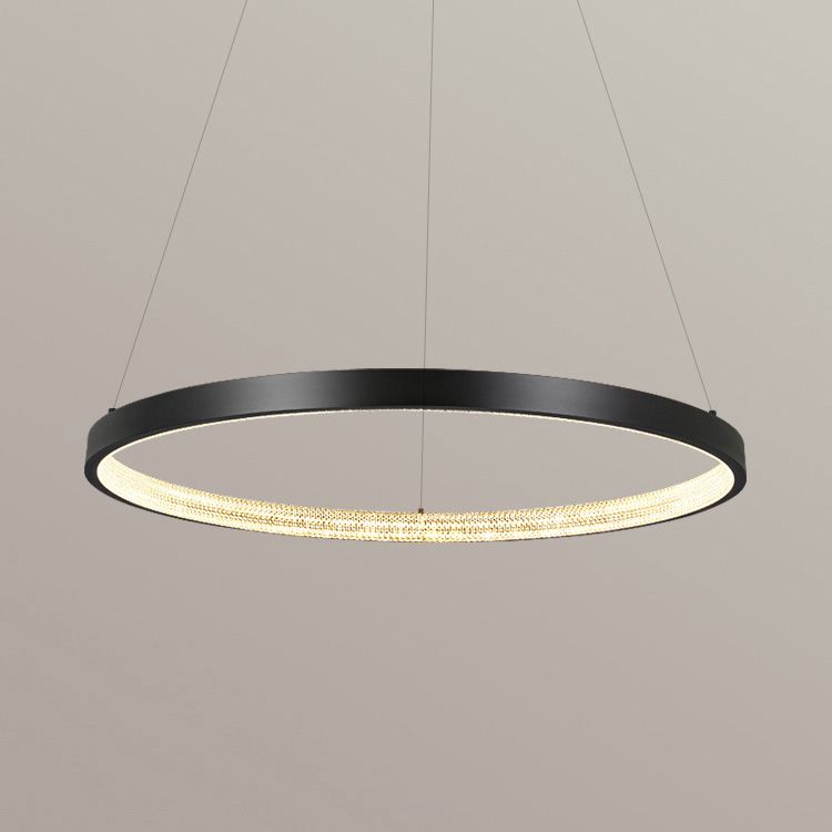 Minimalisme Noordse stijl LED Hangende kroonluchter licht cirkelvormig plafond kroonluchter