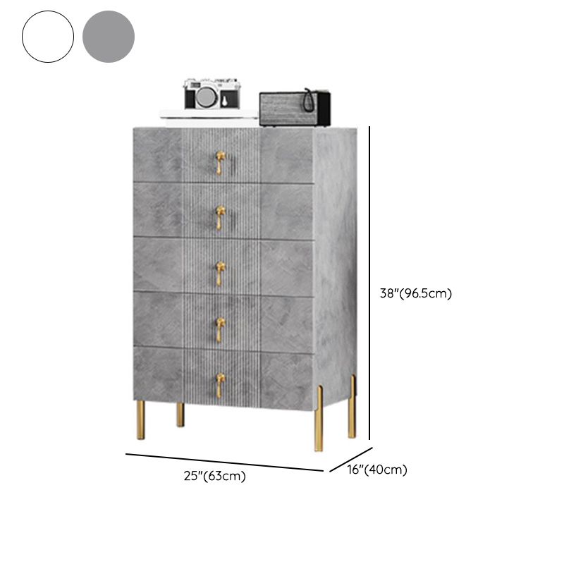 Contemporary Glam Double Dresser Wood Storage Chest Dresser for Home Office