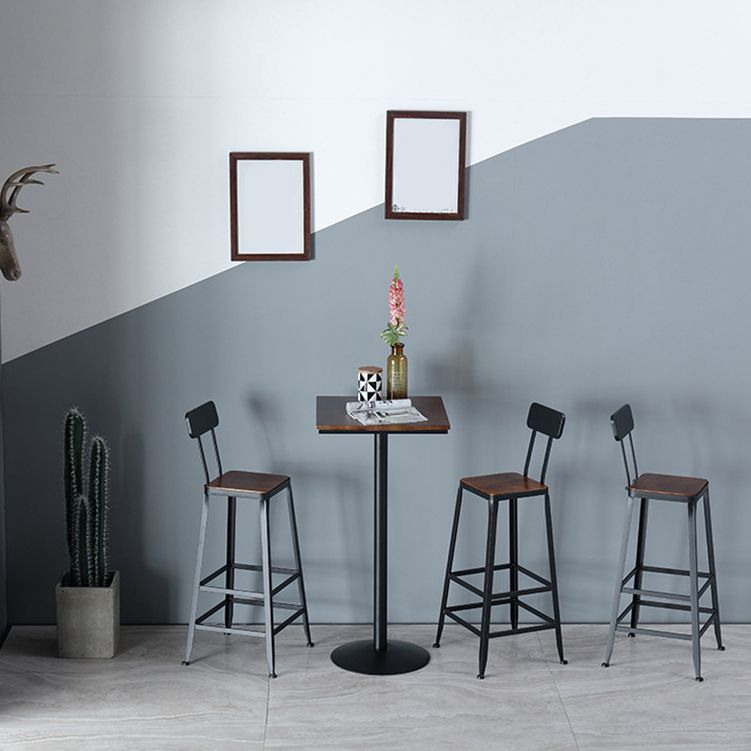 1/2/3/4/5 Pieces Industrial Bar Set Solid Wood Pub Dining Set