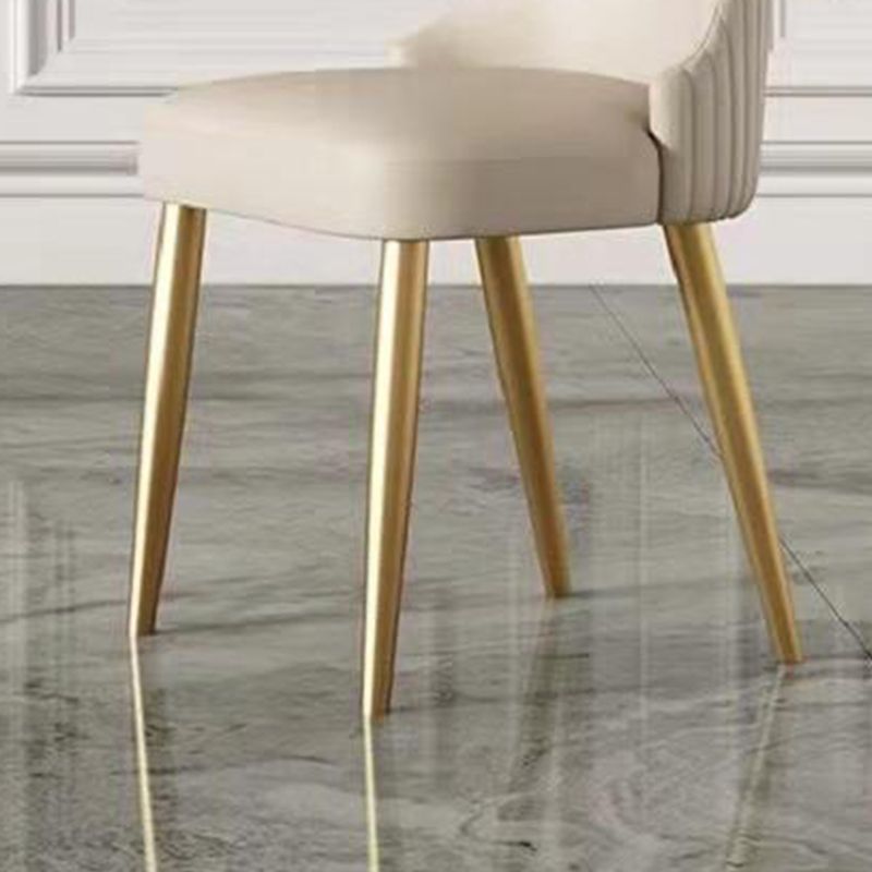 Contemporary Upholstered Dining Chair Faux Leather Kitchen Dining Chair