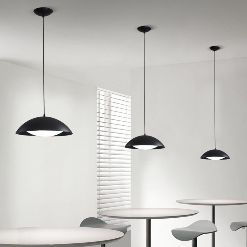 Nordic Dome Pendant Light Metal Single Light Hanging Pendant for Bedroom
