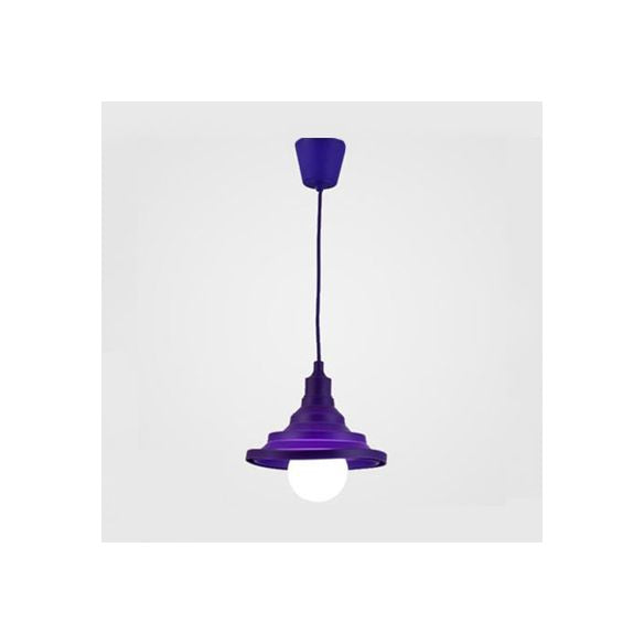Silica Gel Babel Pendant Light Modern 1 Light Folding Hanging Lamp in Multi Colors