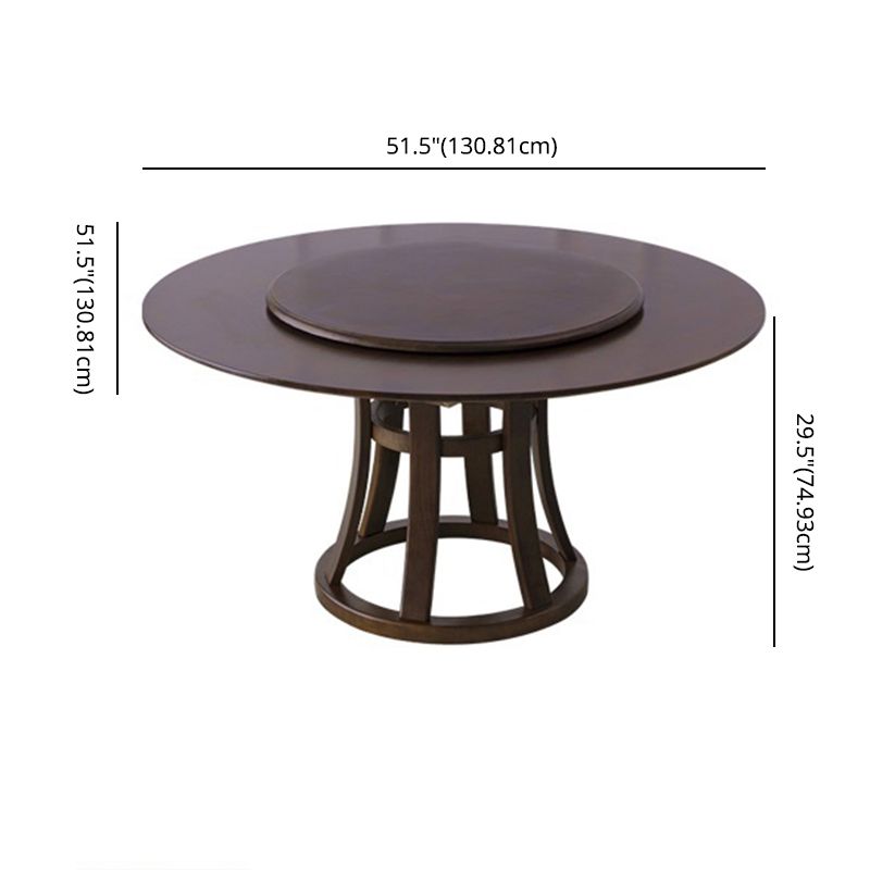 Round Traditional Standard Wood Dining Room Set of Rectangle Shape for Kitchen Table Set