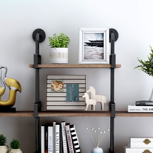 7.87"W Bookshelf Industrial Style Wall Mounted Bookcase for Home Study Room