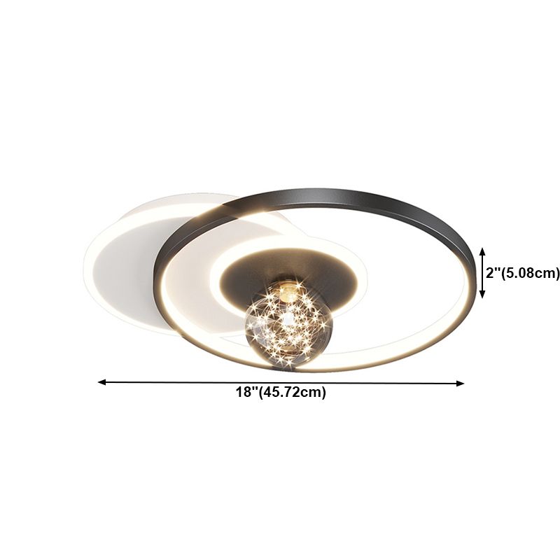 Luminaire encastré Globe moderne en métal à 4 lumières, éclairage encastré pour chambre à coucher