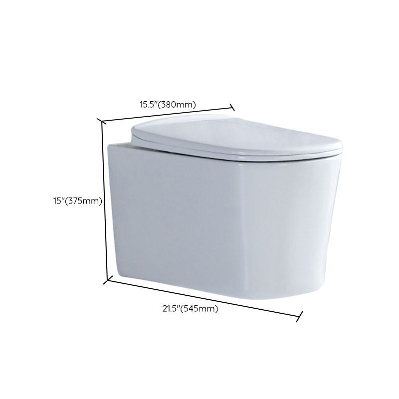 Contemporary All-In-One Flush Toilet Wall Mount Porcelain Toilet