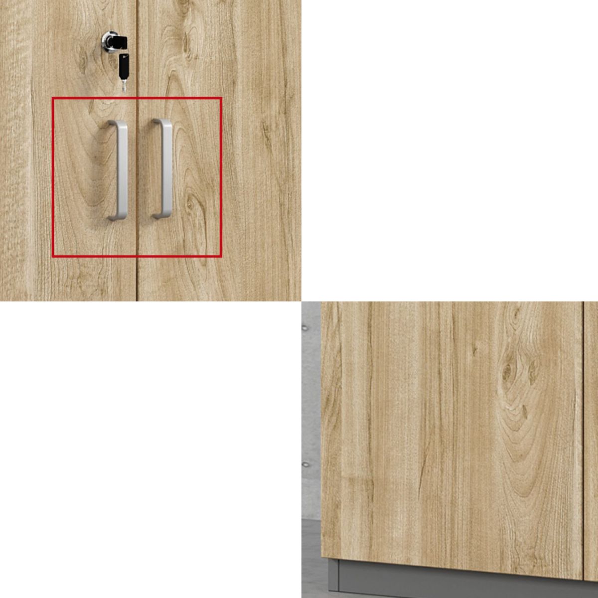 Contemporary Lateral Filing Cabinet Engineered Wood File Cabinet with Storage