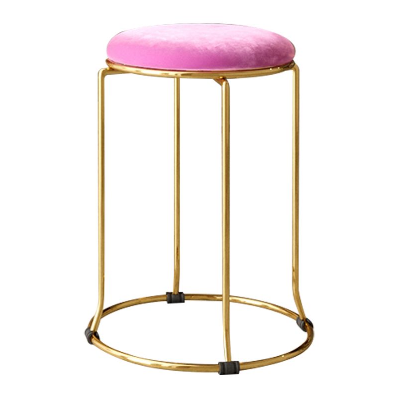 Gorgeous Standard Ottoman Pure Color Stain Resistant Velvet Footstool Ottoman